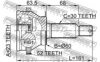 FEBEST 1210-SFCLRRA52 Joint, drive shaft